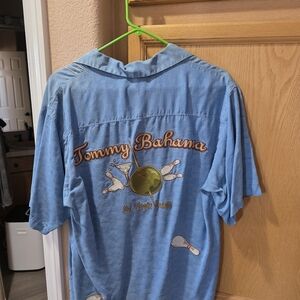 Tommy Bahama Blue Casual Button Down Shirt